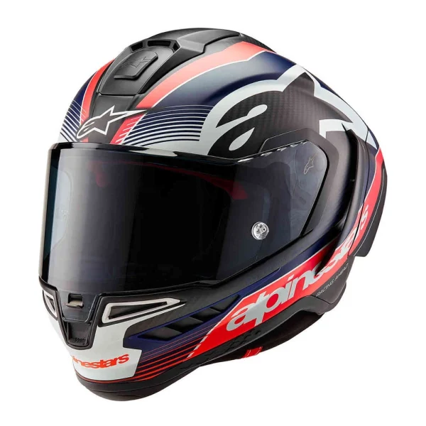 Alpinestars Supertech R10 Team Carbon шлем черный/красный/синий