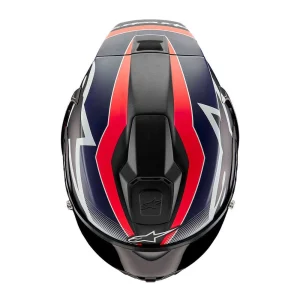 Alpinestars Supertech R10 Team Carbon Helmet Black/Red/Blue, Motoee.com