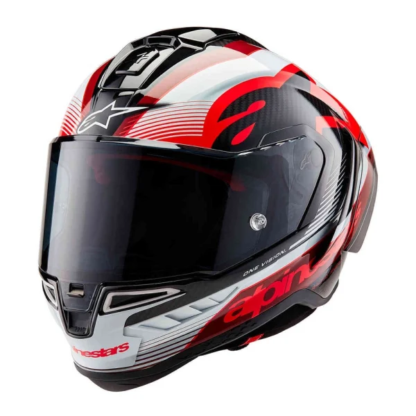 Alpinestars Supertech R10 Team Carbon Helmet Black/Red/White