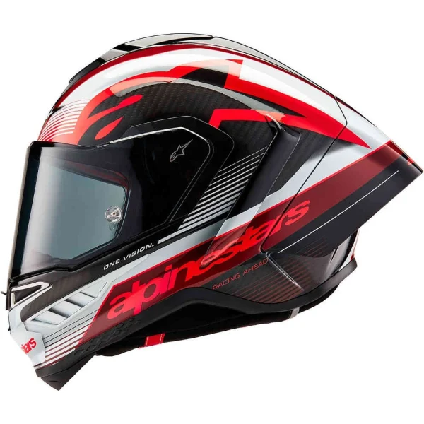 Alpinestars Supertech R10 Team Carbon Helmet Black/Red/White