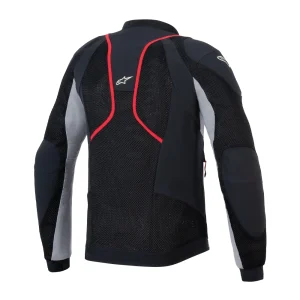 Alpinestars Troop-Air Pro Protector Jacket Black/Grey/Red, Motoee.com