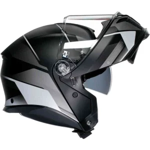 AVG Tourmodular Perception Helmet Matte Black/Silver, Motoee.com