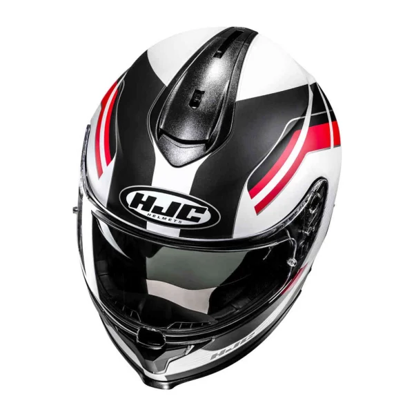 HJC C70N Belis Helmet Black/White/Red