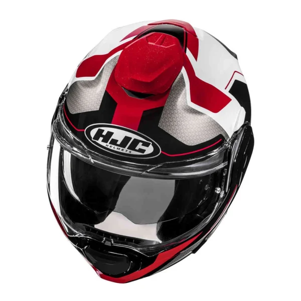 HJC F100 Bios Helmet Red/Black/Grey