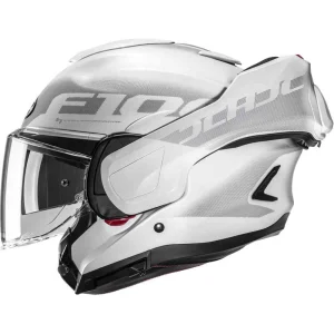 HJC F100 Hetal Helmet White/Grey, Motoee.com