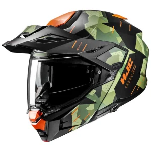 HJC i80 Roki Helmet Black/Green/Orange