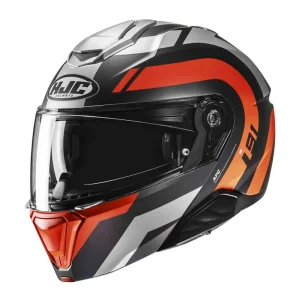 HJC i91 Arven Helmet Black/Orange/Silver