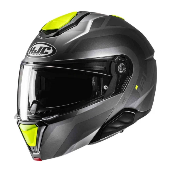 HJC i91 Arven Helmet Black/Yellow