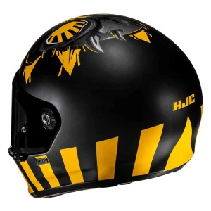 HJC V10 Crania Helmet Black/Yellow, Motoee.com