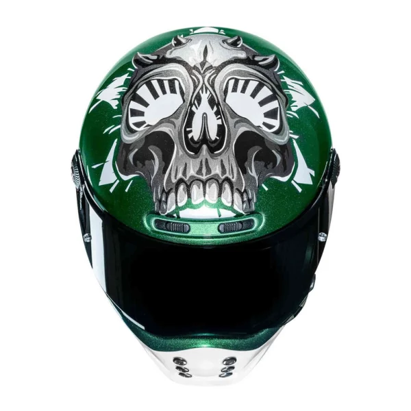 HJC V10 Crania Helmet Green/White