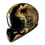 HJC V60 Flame Helmet Black/Silver/Gold