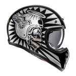 HJC V60 Flame Helmet Black/Silver/Gold