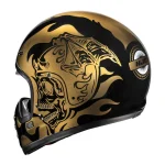 HJC V60 Flame Helmet Black/Silver/Gold