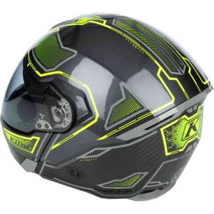 Klim GT1 Expedtition Carbon Helmet Black/Neon Yellow, Motoee.com