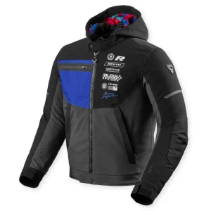 Revit Haste H2O Waterproof Textile Jacket Black/Blue