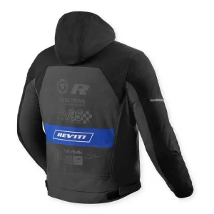 Revit Haste H2O Waterproof Textile Jacket Black/Blue, Motoee.com