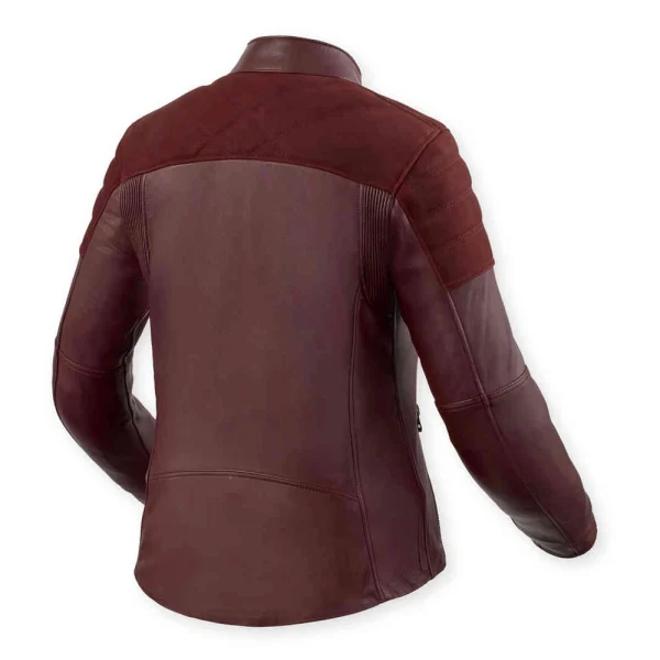 Revit London Ladies Leather Jacket Burgundy