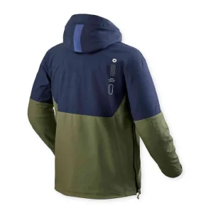 Revit Photon Waterproof Textile Jacket Dark Blue/Green, Motoee.com