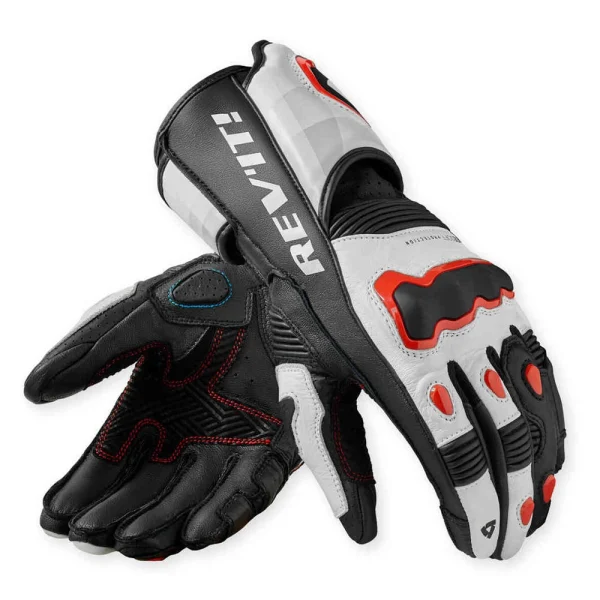 Revit Quantum 3 Gloves Black/White/Neon Red