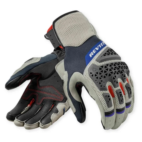 Revit Sand 5 Gloves Silver/Red