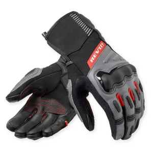 Revit Sand 5 H2O Waterproof Gloves Black/Grey/Red, Motoee.com