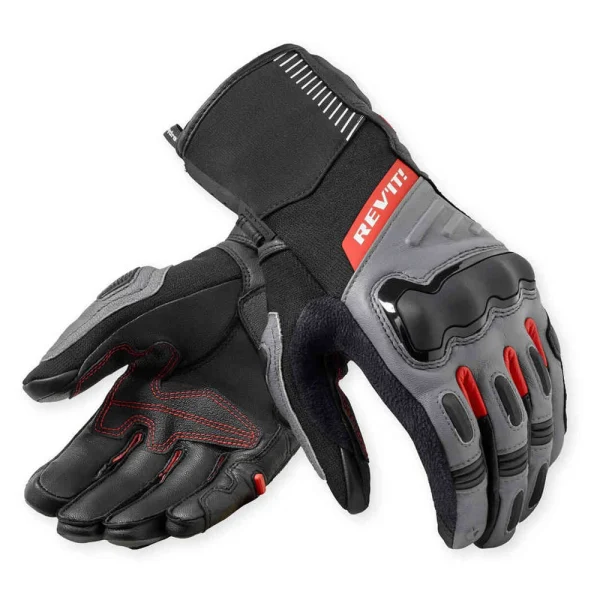 Revit Sand 5 H2O Waterproof Gloves Black/Grey/Red