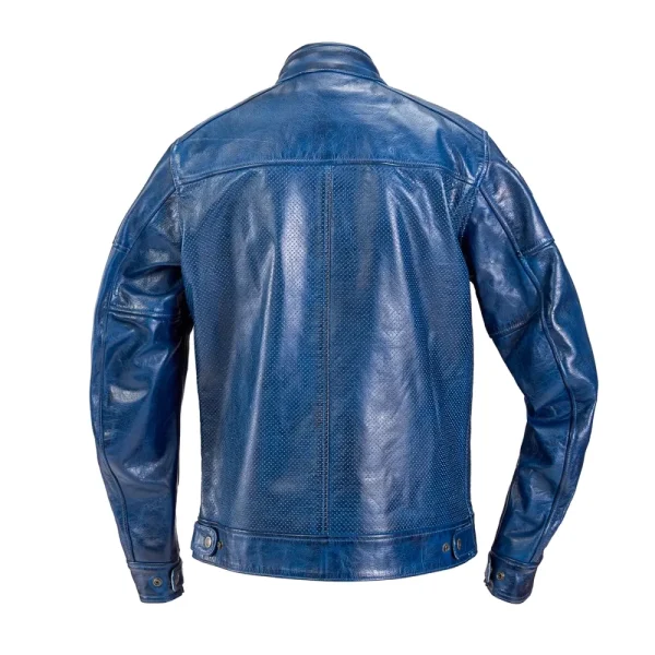 HolyFreedom Summer Perforated Leather Jacket Royal