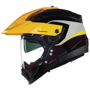 Nolan N70-2 X 06 Convinto N-Com MX Helmet Black/Grey/Yellow, Motoee.com