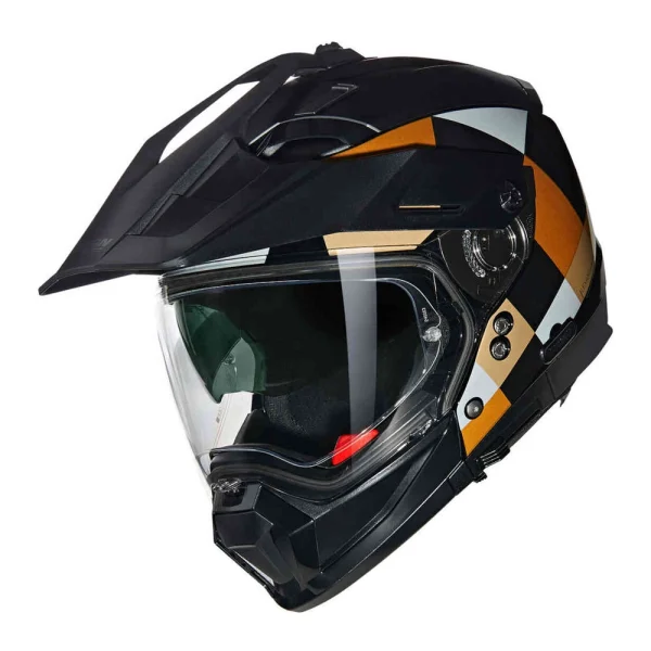 Nolan N70-2 X 06 Ruvido N-Com MX Helmet Black/Grey/Ochre