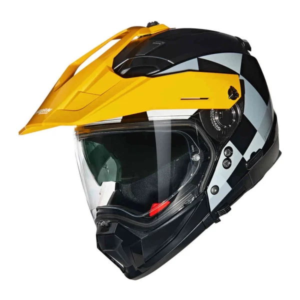 Nolan N70-2 X 06 Ruvido N-Com MX Helmet Black/Grey/Yellow