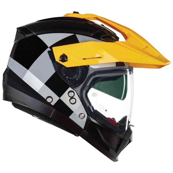 Nolan N70-2 X 06 Ruvido N-Com MX Helmet Black/Grey/Yellow