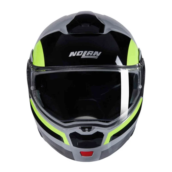 Nolan N90-3 06 Roboto N-Com Helmet Black/Grey/Green