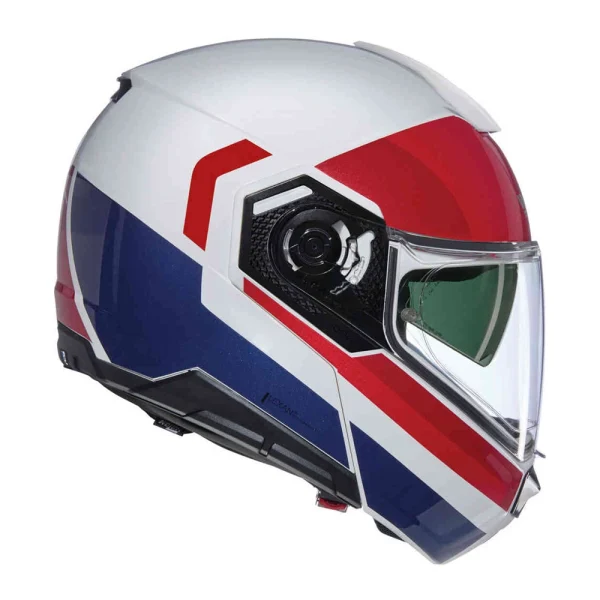 Nolan N90-3 06 Roboto N-Com Helmet White/Red/Blue