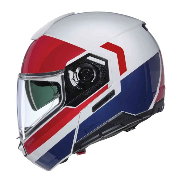 Nolan N90-3 06 Roboto N-Com Helmet White/Red/Blue