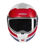 Nolan N90-3 06 Roboto N-Com Helmet White/Red/Blue