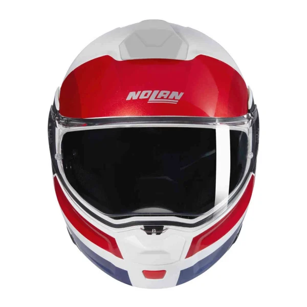 Nolan N90-3 06 Roboto N-Com Helmet White/Red/Blue