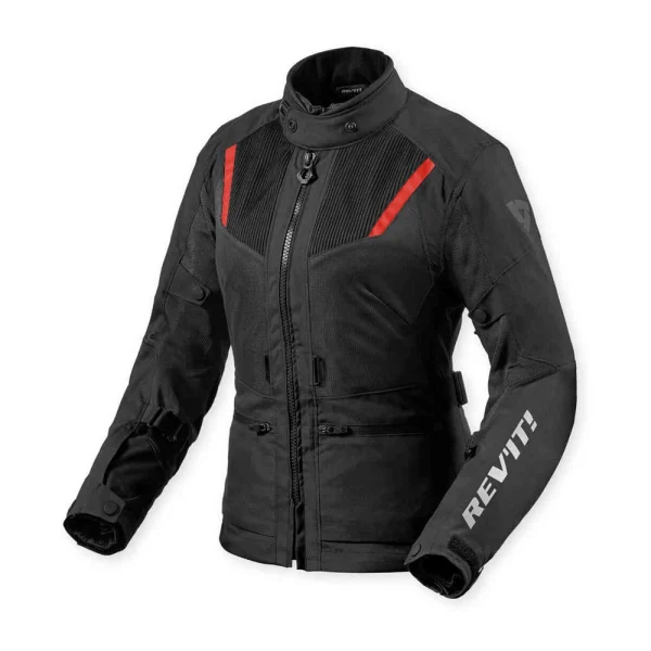 Revit Levante 2 H2O Ladies Textile Jacket Dark Grey/Black/Red
