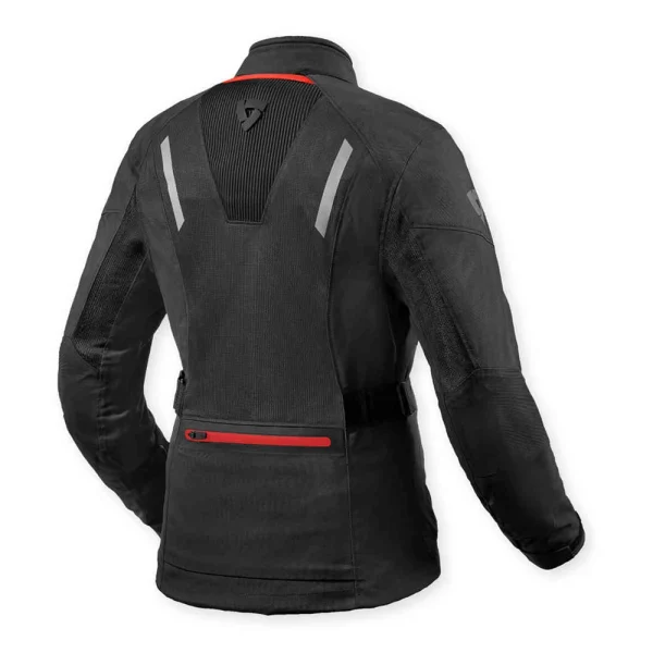 Revit Levante 2 H2O Ladies Textile Jacket Dark Grey/Black/Red