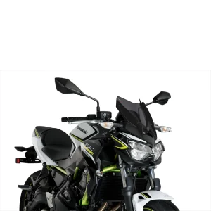 Puig 3864F Windshield New Generation Sport Dark Smoke Kawasaki Z650 20-, Motoee.com