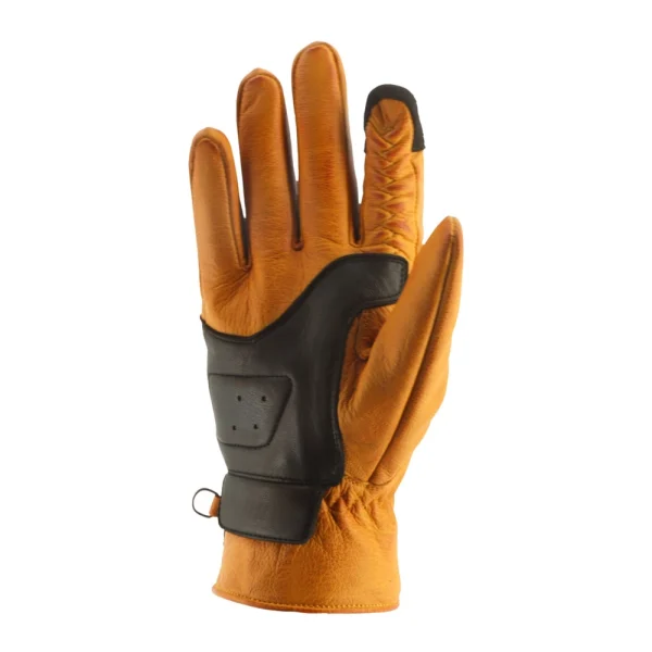 Von Dutch X Helstons Bones Perforated Gloves Gold/Black