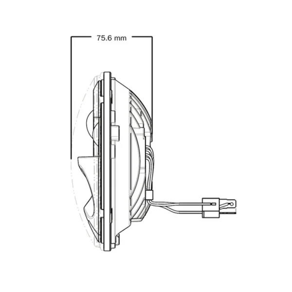 Custom Dynamics ProBEAM® 5.75" LED ECE Headlamp Black