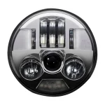 Custom Dynamics ProBEAM 5.75" LED ECE Headlamp Silver, Motoee.com