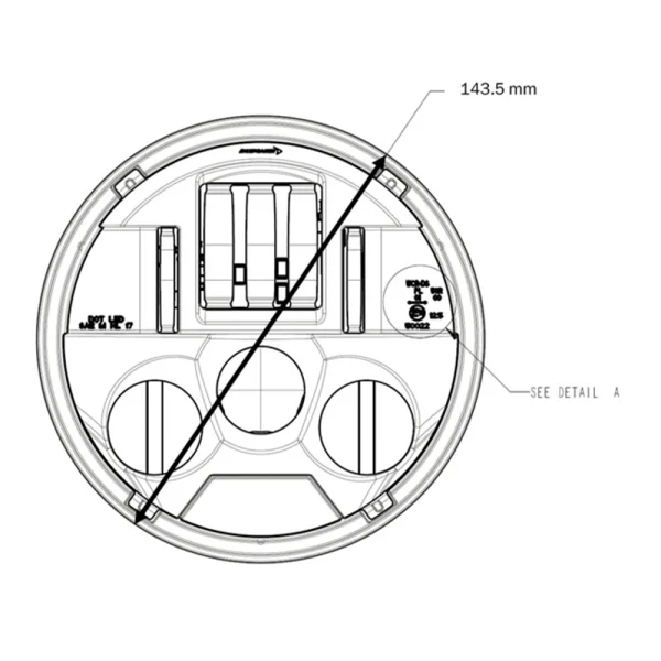 Custom Dynamics ProBEAM 5.75" LED ECE Headlamp Silver, Motoee.com