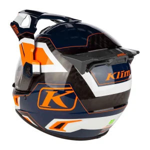 Klim Krios Pro Rally ECE/DOT Carbon Enduro Helmet White/Blue/Orange, Motoee.com
