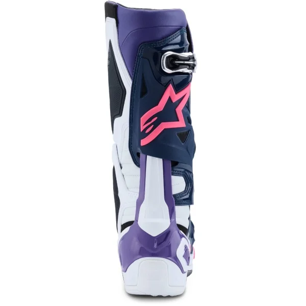 Alpinestars Tech 10 2026 MX Boots White/Purple/Blue/Pink • Motoee.com