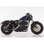 Falcon Double Groove Slip-On Exhaust Black for 14-16 XL1200/XL883