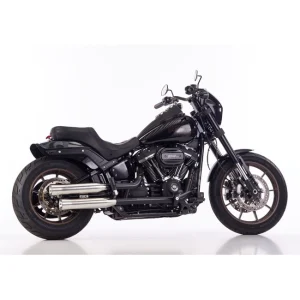 Falcon Double Groove Slip-On Exhaust Polished for 21-24 FXBRS/FXBR/FLFBS/FXRST/FXLRS/FXST