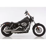 Falcon Double Groove Slip-On Exhaust Polished for FXDL/FXDB/FXDC/FXD