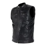 John Doe Storm Leather Vest Black