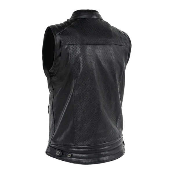 John Doe Storm Leather Vest Black